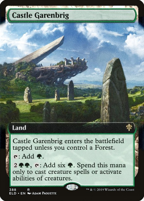 Castle Garenbrig (Extended Art)\nThrone of Eldraine - Variants\nSingle\nMagic The Gathering