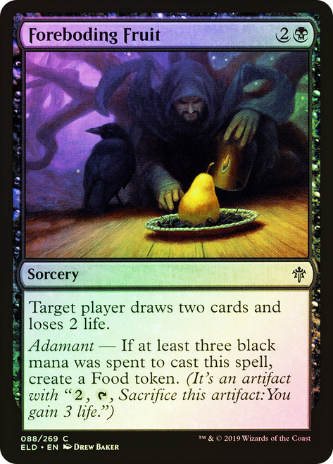 Foreboding Fruit\nThrone of Eldraine\nSingle\nMagic The Gathering