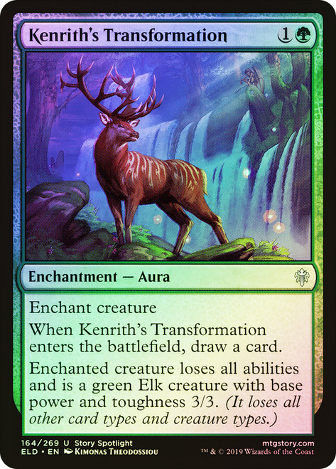 Kenrith's Transformation\nThrone of Eldraine\nSingle\nMagic The Gathering