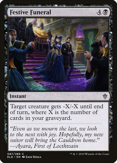 Festive Funeral\nThrone of Eldraine\nSingle\nMagic The Gathering