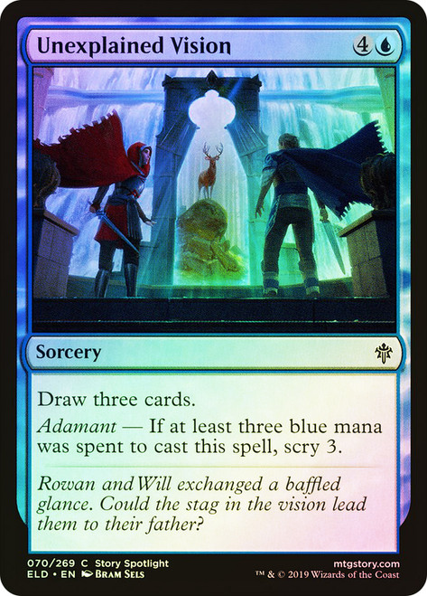 Unexplained Vision\nThrone of Eldraine\nSingle\nMagic The Gathering