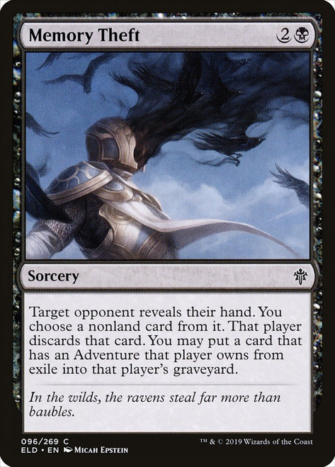 Memory Theft\nThrone of Eldraine\nSingle\nMagic The Gathering