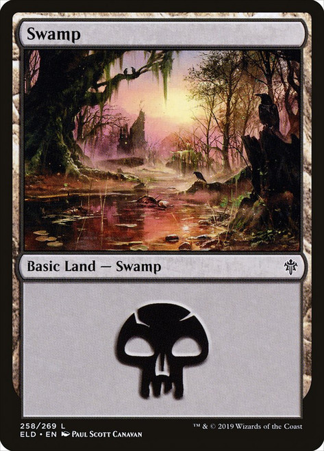 Swamp (#258)\nThrone of Eldraine\nSingle\nMagic The Gathering