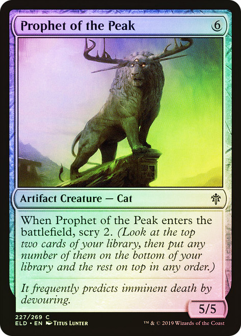 Prophet of the Peak\nThrone of Eldraine\nSingle\nMagic The Gathering