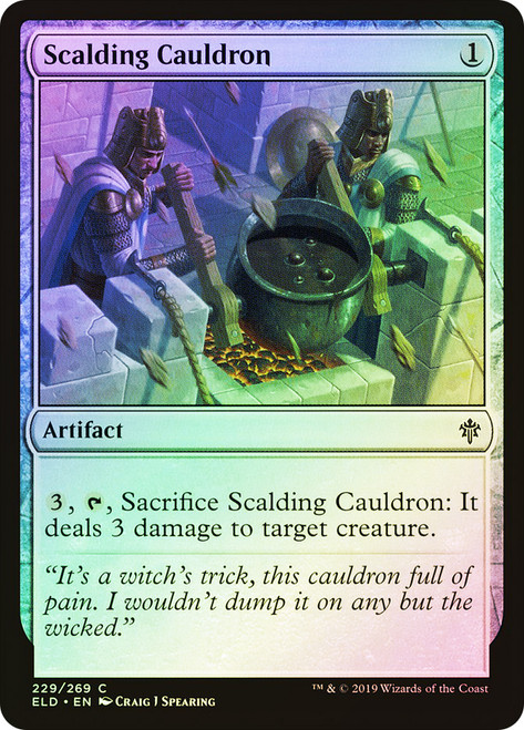 Scalding Cauldron\nThrone of Eldraine\nSingle\nMagic The Gathering