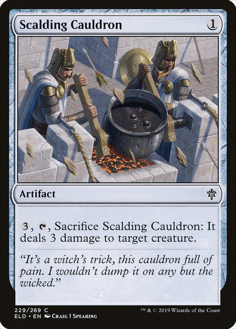 Scalding Cauldron\nThrone of Eldraine\nSingle\nMagic The Gathering