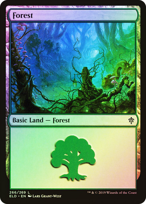 Forest (#266)\nThrone of Eldraine\nSingle\nMagic The Gathering