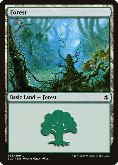 Forest (#266)\nThrone of Eldraine\nSingle\nMagic The Gathering