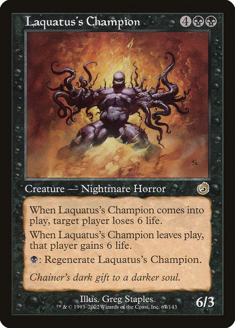 Mtg ラクァタスのチャンピオン 中国語 foil Laquatus's Champion | Torment - Chinese - Traditional | Star City