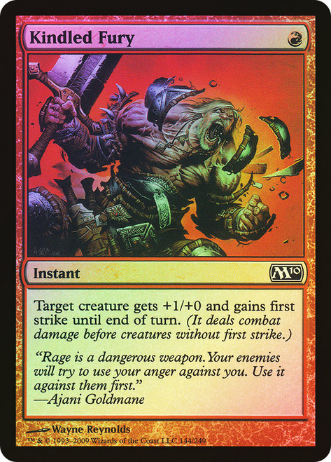 Kindled Fury\nMagic 2010 Core Set\nSingle\nMagic The Gathering