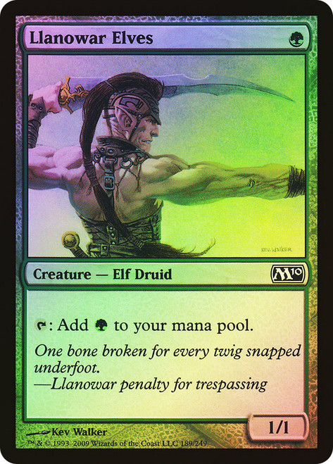 Llanowar Elves\nMagic 2010 Core Set\nSingle\nMagic The Gathering