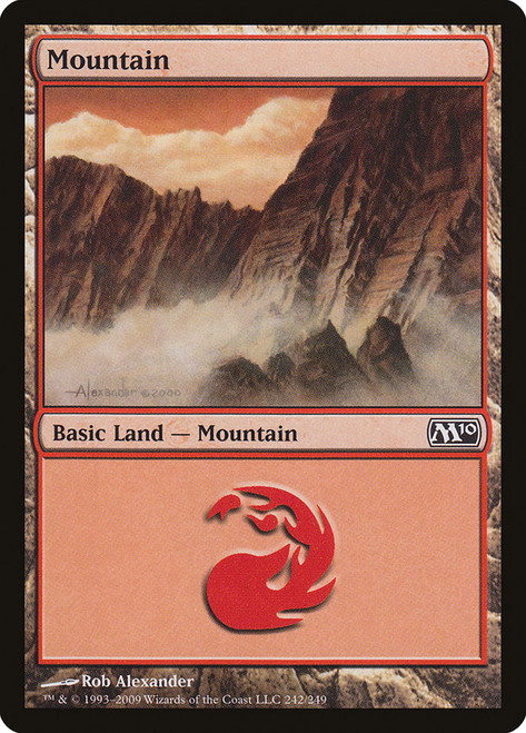 Mountain (#242)\nMagic 2010 Core Set\nSingle\nMagic The Gathering