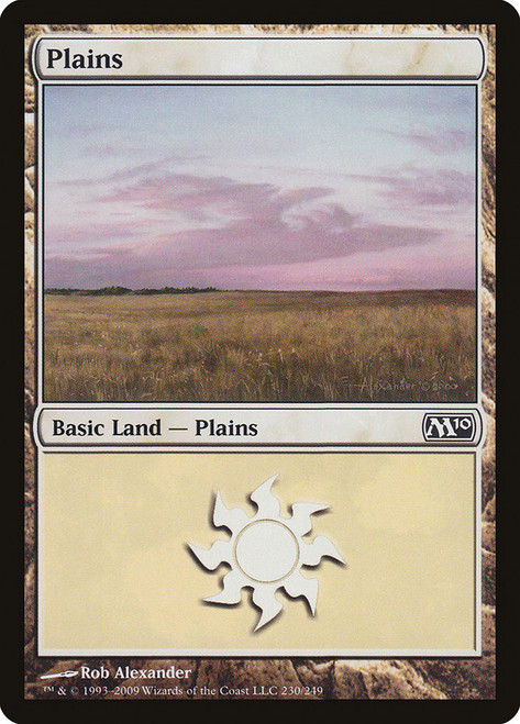 Plains (#230)\nMagic 2010 Core Set\nSingle\nMagic The Gathering