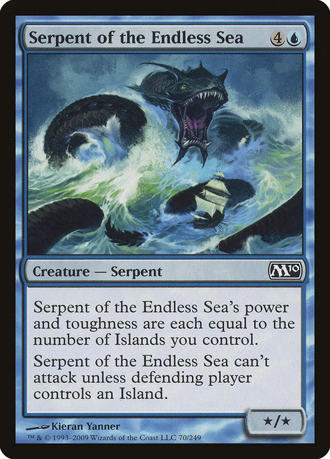 Serpent of the Endless Sea\nMagic 2010 Core Set\nSingle\nMagic The Gathering