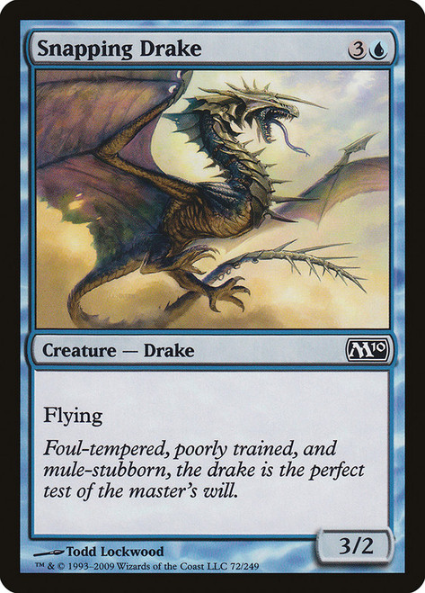 Snapping Drake\nMagic 2010 Core Set\nSingle\nMagic The Gathering