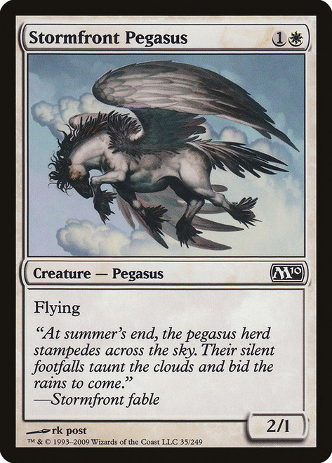 Stormfront Pegasus\nMagic 2010 Core Set\nSingle\nMagic The Gathering