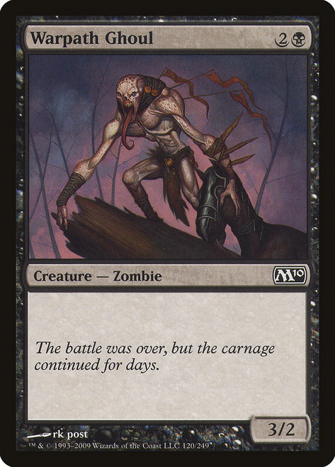 Warpath Ghoul\nMagic 2010 Core Set\nSingle\nMagic The Gathering