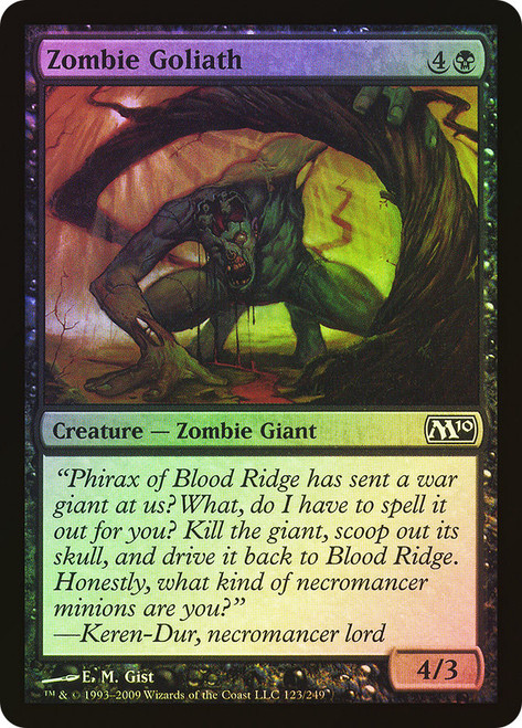 Zombie Goliath\nMagic 2010 Core Set\nSingle\nMagic The Gathering