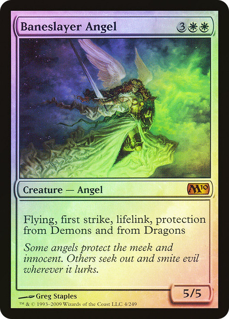 Baneslayer Angel\nMagic 2010 Core Set\nSingle\nMagic The Gathering