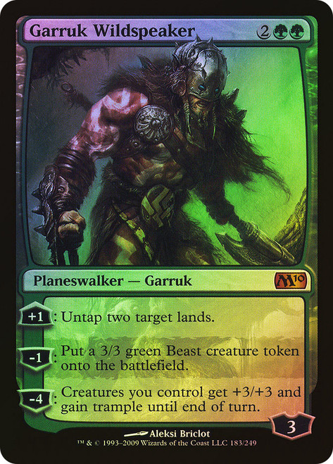 Garruk Wildspeaker\nMagic 2010 Core Set\nSingle\nMagic The Gathering