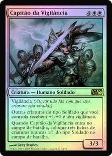 Captain of the Watch
Magic 2010 Core Set (Foil) - Portuguese
Single
Magic The Gathering