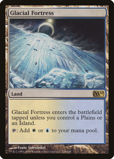 Glacial Fortress\nMagic 2010 Core Set\nSingle\nMagic The Gathering