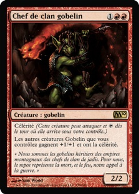 Goblin Chieftain
Magic 2010 Core Set - French
Single
Magic The Gathering
