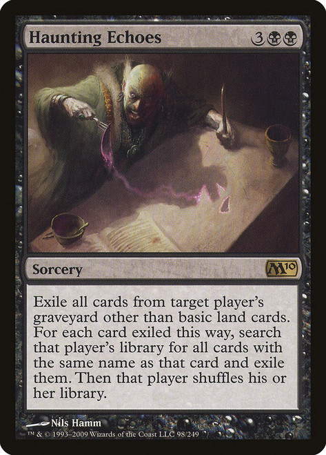 Haunting Echoes\nMagic 2010 Core Set\nSingle\nMagic The Gathering