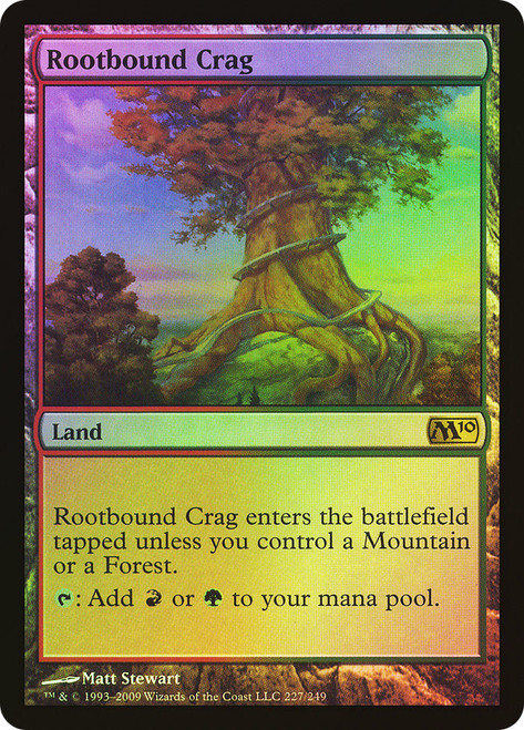 Rootbound Crag\nMagic 2010 Core Set\nSingle\nMagic The Gathering