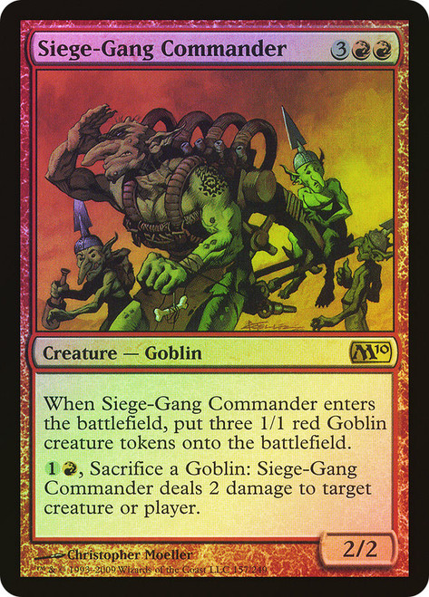 包囲攻撃の司令官/Siege-Gang Commander SCG英語foil 日)【Foil】包囲攻撃の司令官 / Siege-Gang Commander【SCG】 No
