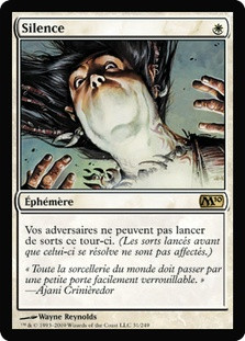 Silence
Magic 2010 Core Set - French
Single
Magic The Gathering