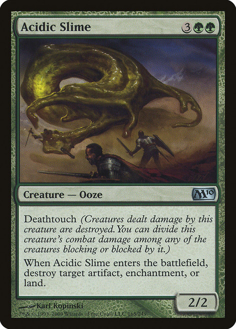 Acidic Slime\nMagic 2010 Core Set\nSingle\nMagic The Gathering