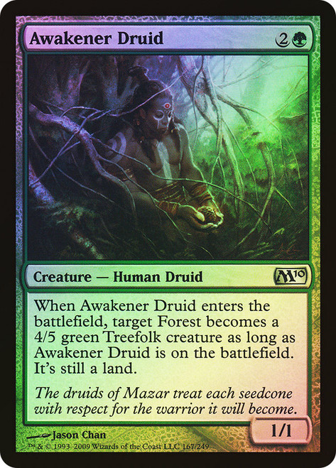 Awakener Druid\nMagic 2010 Core Set\nSingle\nMagic The Gathering