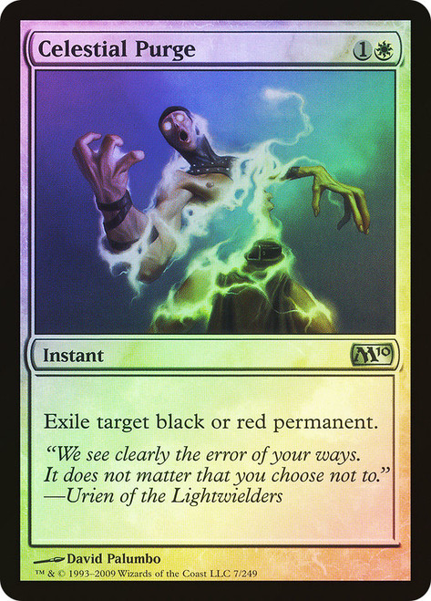 Celestial Purge\nMagic 2010 Core Set\nSingle\nMagic The Gathering