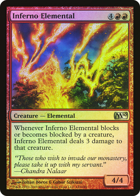 Inferno Elemental\nMagic 2010 Core Set\nSingle\nMagic The Gathering