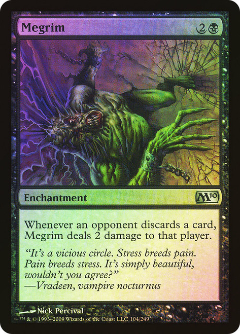 Megrim\nMagic 2010 Core Set\nSingle\nMagic The Gathering