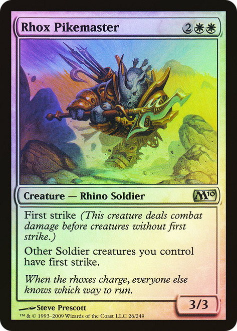 Rhox Pikemaster\nMagic 2010 Core Set\nSingle\nMagic The Gathering