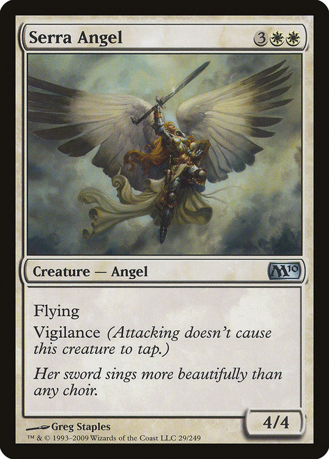 Serra Angel\nMagic 2010 Core Set\nSingle\nMagic The Gathering