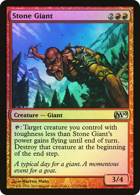 Stone Giant\nMagic 2010 Core Set\nSingle\nMagic The Gathering