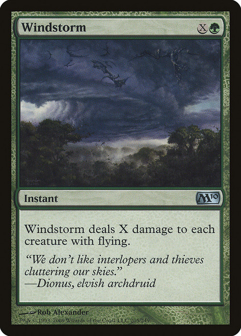 Windstorm\nMagic 2010 Core Set\nSingle\nMagic The Gathering