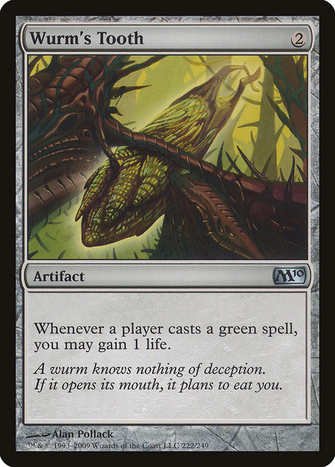 Wurm's Tooth\nMagic 2010 Core Set\nSingle\nMagic The Gathering