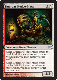 Duergar Hedge-Mage\nPlanechase: 2009 Edition\nSingle\nMagic The Gathering