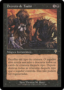 Tsabo's Decree
Invasion - Portuguese
Single
Magic The Gathering