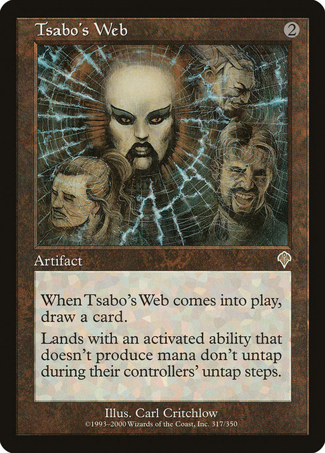 MTG INV サーボの網(JP) foil　Tsabo's Web Tsabo's Web | Invasion | Star City Games