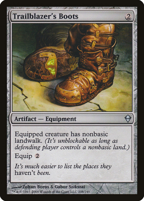 Trailblazer's Boots\nZendikar\nSingle\nMagic The Gathering