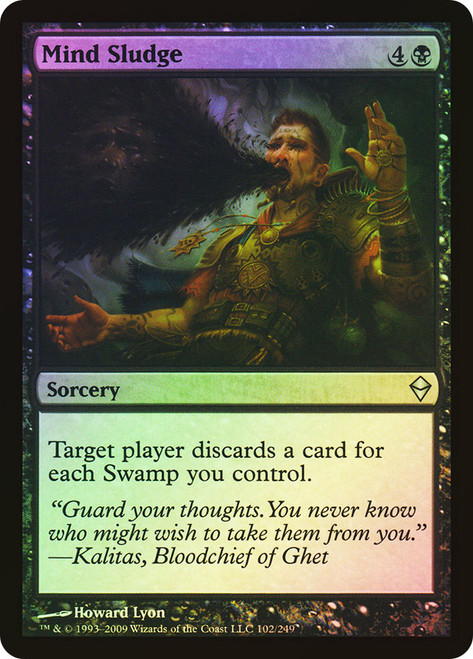 Mind Sludge\nZendikar\nSingle\nMagic The Gathering