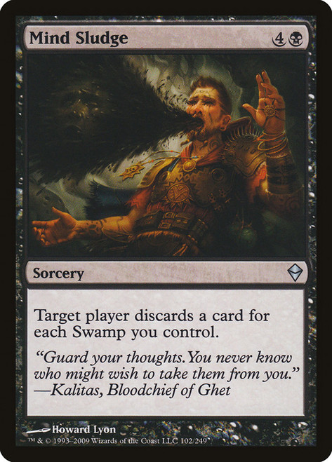 Mind Sludge\nZendikar\nSingle\nMagic The Gathering
