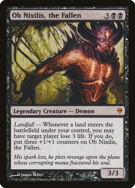 Ob Nixilis, the Fallen\nZendikar\nSingle\nMagic The Gathering