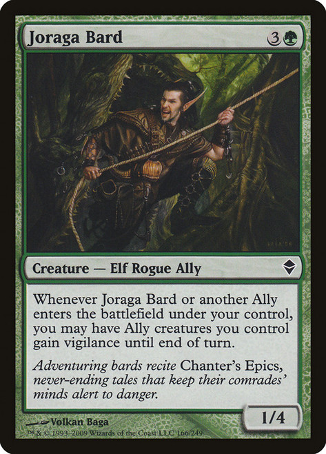 Joraga Bard\nZendikar\nSingle\nMagic The Gathering