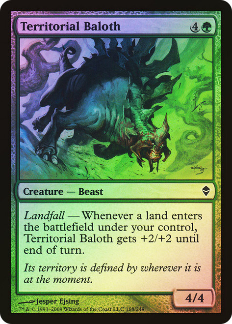Territorial Baloth\nZendikar\nSingle\nMagic The Gathering